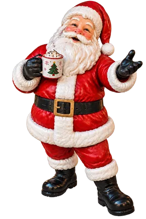 Santa with Hot Chocolate 2m