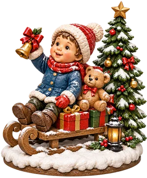 Scenery Jingle Bells on the Sled 2m