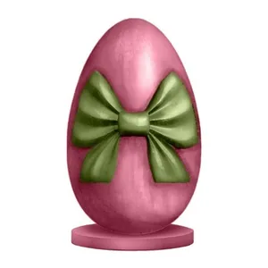 Ou cu funda verde si baza roz 2 m