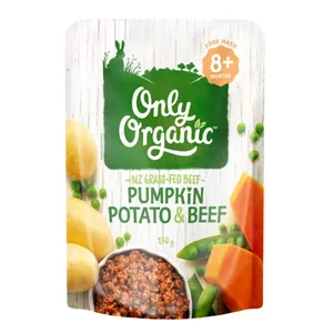 Only Organic 8+ Months - Pumpkin Potato & Beef