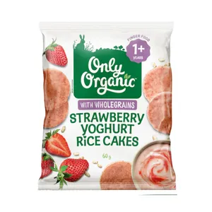 Only Organic Rice Cakes - Strawberry