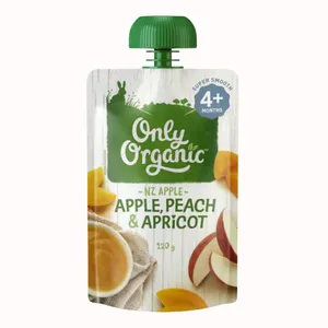Only Organic 4+ Months - Apple Peach & Apricot