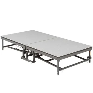 Módulo de Escenario 1.22 x 1.22 mts a 40 cm de Altura Aforado con Tela Negra