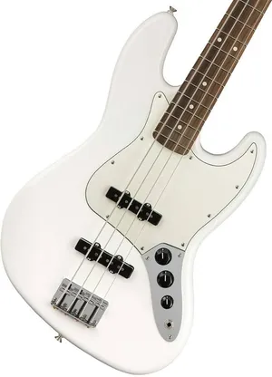 Bajo Eléctrico de 5 Cuerdas Fender Jazz Bass Players Color Blanco con Estuche y Strap BASS VPF PWT