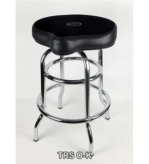 Bancos Tubulares Cromados Tipo Bar Acojinados Color Negro Especiales para Guitarristas, Bajistas, Tecladistas y Percusionistas. Altura mediana ROC N SOC TRS