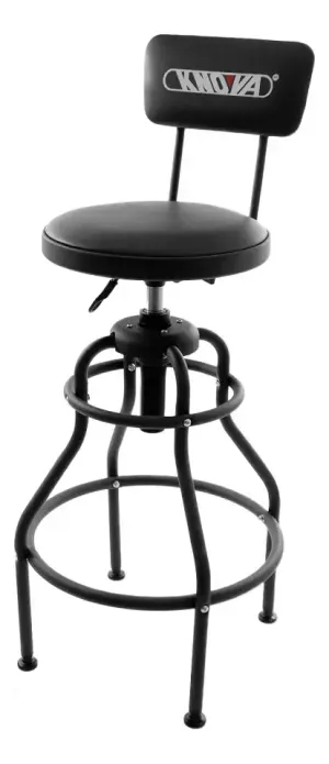 Banco para Contrabajista o Timbalista Color Negro con Respaldo, Altura Ajustable, Acojinado. Humes and Berg 140A