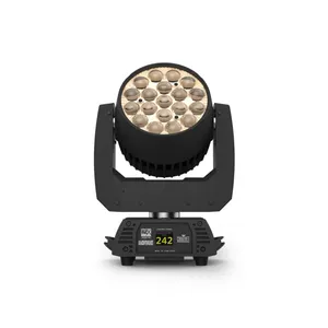 Cabeza Móvil Chauvet Rogue R2X  Wash, 19 LEDs  RGBW, 25W Cada Uno, Incluye Cable de Corriente Neutrik PowerCON® Soporte Omega con Herrajes de Montaje