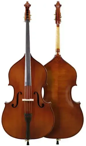 Contrabajo Cuerdas Spirocore, Tensión Media, Set (S36,S37,S38,S39) con Estuche Acojinado, 500 Series-Performance-Gamba Christopher 3/4 DB502TGM