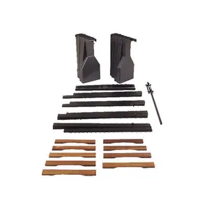 Kit de Conversión de Marimba de 4.3 a 5.0 Octavas, Incluye Teclas de C2-Ab2, 4 Rieles, Soporte Lateral Derecho (Notas Graves) Tubo de Unión de Sección Grave, Resonadores Naturales, Resonadores de Sostenidos y Cordón, Adams 4MACACHCV