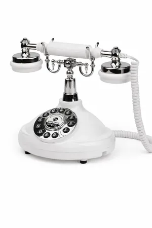 White Audio Guestbook Phone