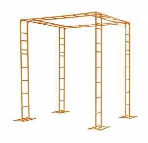 Gold Metal Arch & Canopy Frame