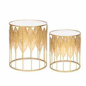 Gold Accent Side Table 