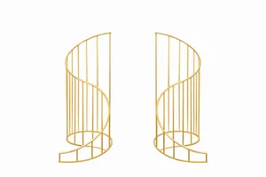 Gold Curved Background Arch