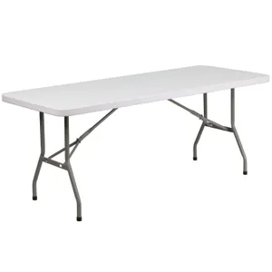 White Plastic Folding Table