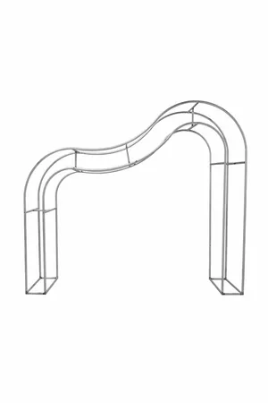 Curved Wavy Wedding Arch