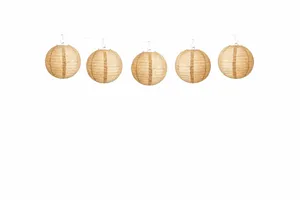 Natural Ratton Glow Lanterns