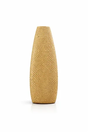 Gold Designed Ceramic Vase 13.75