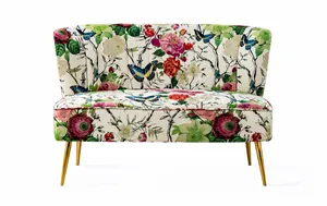 Garden Romance Velvet Loveseat