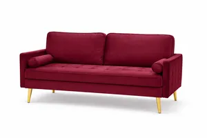 Ruby Velvet Lounge Loveseat