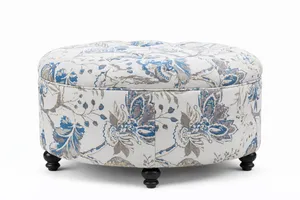 Classic Style Upholstered Ottoman
