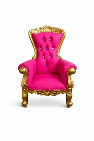Child’s Pink Throne Chair