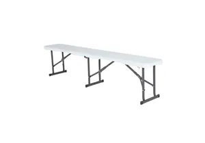 White Portable Bench