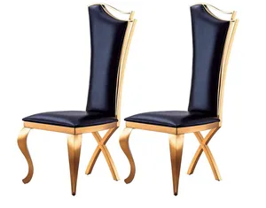 Black & Gold Luxe Dining Chair