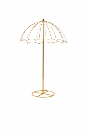 Metal Umbrella Floral Stand Centerpiece