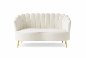 Ivory Shell Love Seat