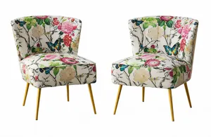 Garden Romance Velvet Accent Chair