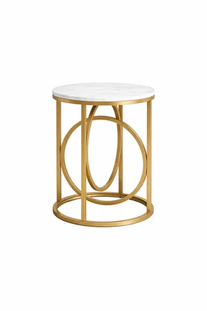Faux Marble End Table