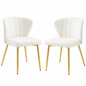 White Velvet Dining Chair