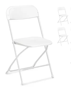 Standard White Folding Chairs 