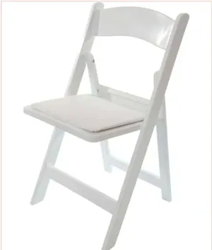Resin Padded White Chair