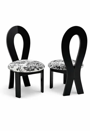 Black Classic Velvet Dining Chair 