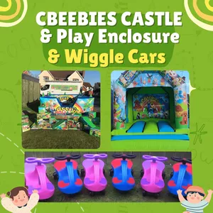 CBeebies Castle & Play Enclosure & Wiggle Cars