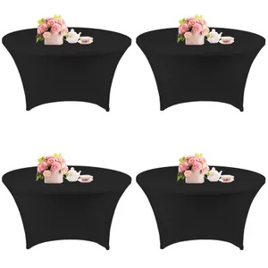 (1) 5ft Black Tablecloth