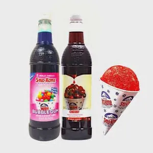 2 - 25 Ounce Snow Cone Syrups & 50 Snow Cone Cups