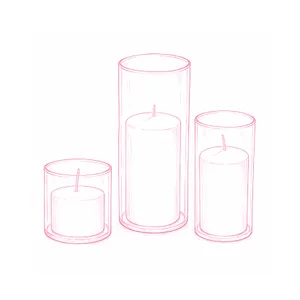 Cylinder Pillar Candle Holder