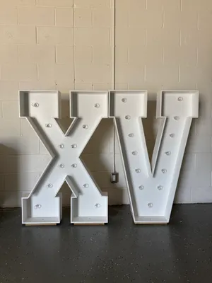 XV Marquee Letters 