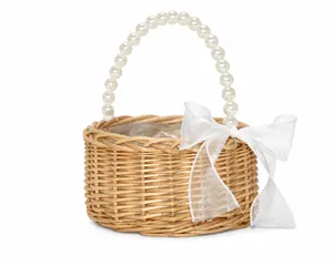 Wicker Flower Girl Basket