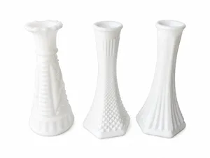 Short Milky White Vase