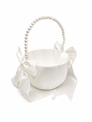 Satin Flower Girl Basket
