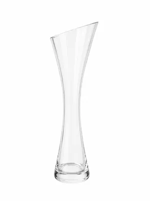 Slanted Top Clear Vase