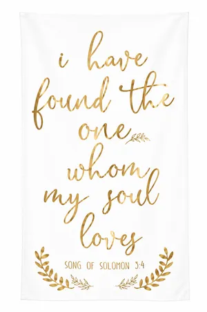 My Soul Loves Canvas Banner