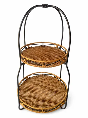 Wicker Food Display Stand