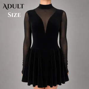 Classic Black Velvet Irish Dance Dress - Adult Size
