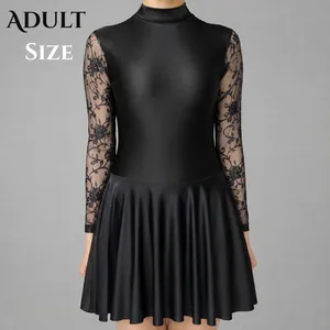 Classic Lace Sleeve Irish Dance Dress - Black - Adult Size