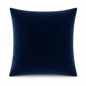 14in x 14in. Square Navy Velvet Accent Pillows