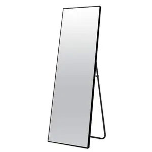 Full Length Black Standing Mirror